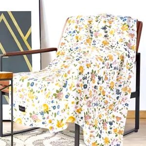 NWT floral soft plush throw by Macys